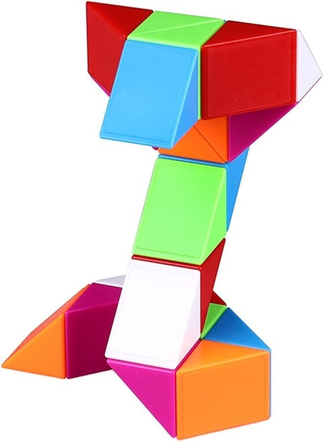 Hawkister QiYi Magic Snake Cube Twist Puzzle (24 Blocks) Wedges Twisted Puzzle Toy - Image 1
